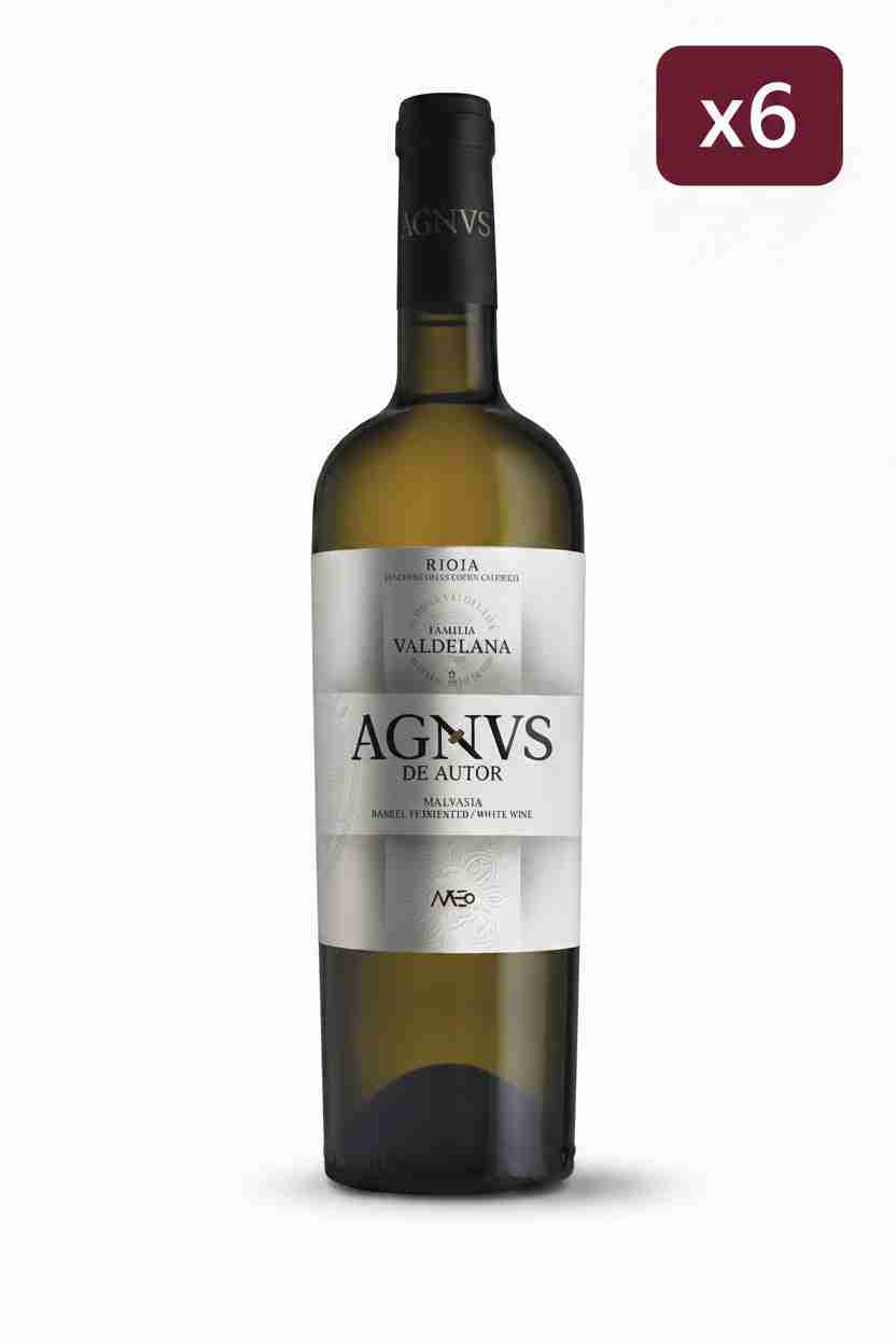Vino blanco de Autor AGNUS MALVASIA caja de 6 botellas - Viñas del Norte