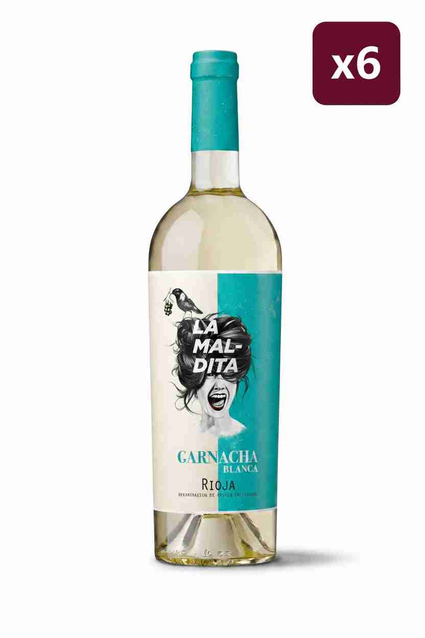Vino blanco La Maldita caja de 6 botellas - Viñas del Norte